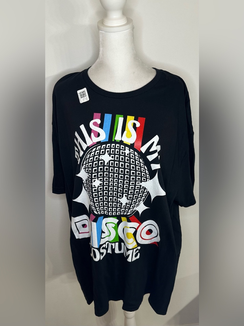 Gildan Unisex Black 'This Is My Disco Costume' Graphic Tee - Size 2XL - NWT